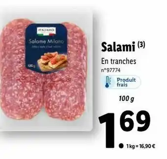Lidl Salami offre