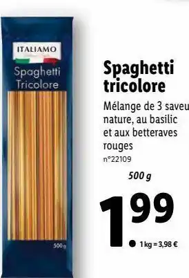 Lidl Spaghetti offre