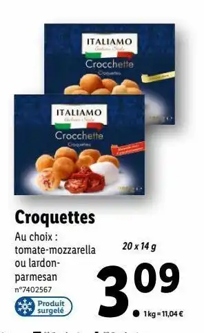 Lidl Croquettes offre