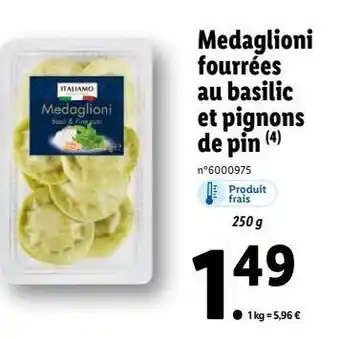 Lidl Pâtes fraîches offre
