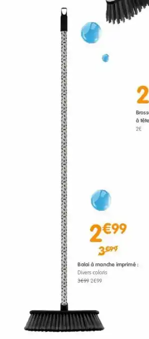 b&m Balai a manche imprime offre