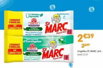 b&m Lingettes st marc x64 offre