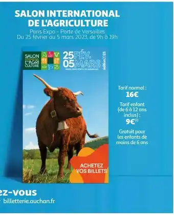 Auchan Salon international de l'agriculture offre