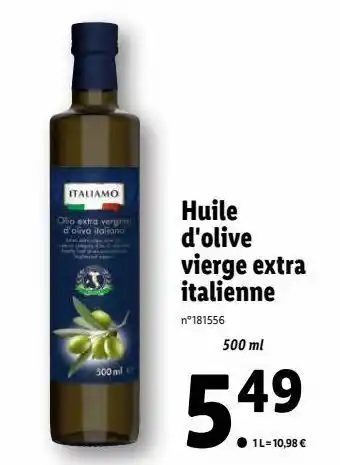 Lidl Huile d'olive offre