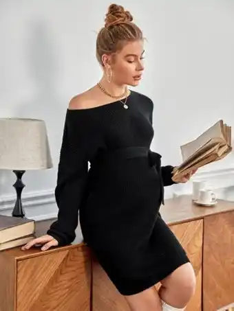 SheIn Shein grossesse robe pull côtelé offre