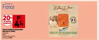 Auchan Truite Fumée De Normande William Et James offre