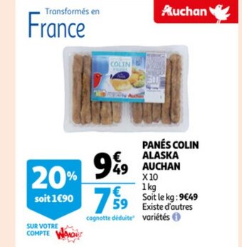 Auchan Panés Colin Alaska Auchan offre