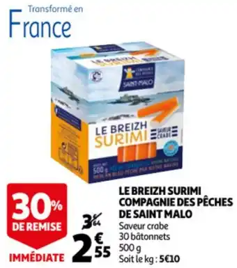 Auchan Le Breizh Surimi Compagnie Des Pêches De Saint Malo offre