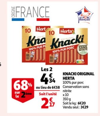 Auchan Knacki Original Herta offre