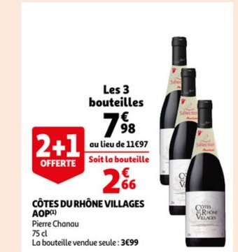 Auchan Côtes Du Rhône Villages AOP offre