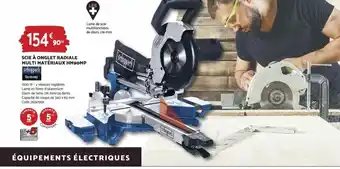 Bricomarché Scie A Onglet Radiale Multi Matériaux HM90MP offre