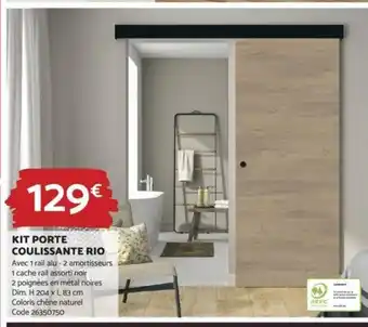 Bricomarché kit Porte Coulissante Rio offre