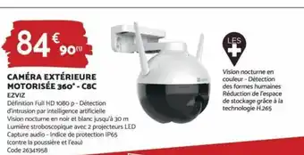 Bricomarché Caméra Extérieure Motorisée 360 - C8C offre