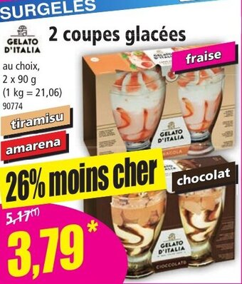 Norma 2 Coupes Glacées offre