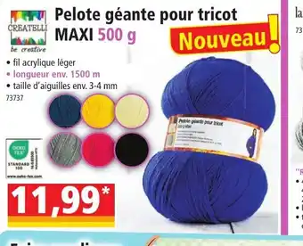 Norma Pelote Géante Pour Tricot MAXI 500 g offre