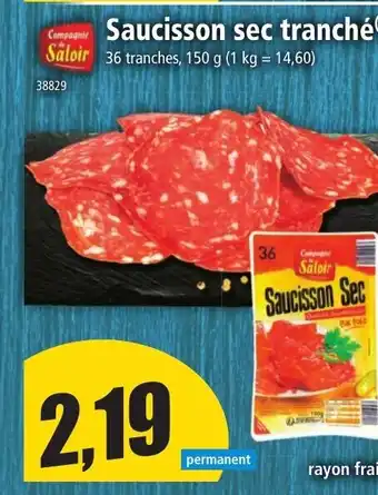 Norma Saucisson Sec Tranché offre