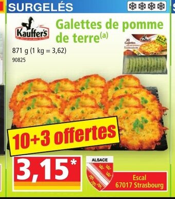 Norma Galettes De Pomme De Terre offre