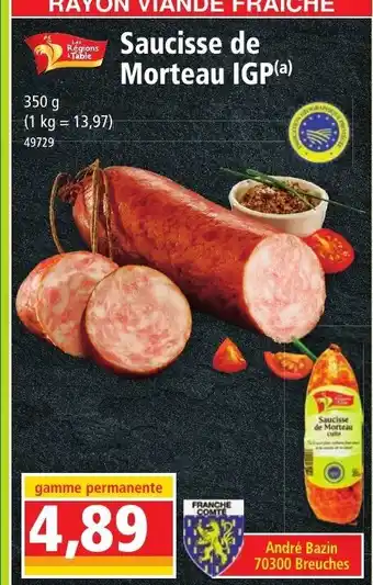 Norma Saucisse De Morteau IGP offre