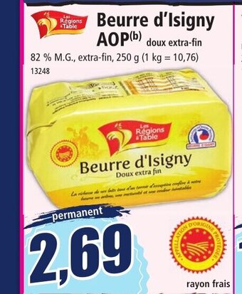 Norma Beurre D'Isigny AOP offre
