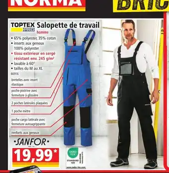 Norma Salopette De Travail offre