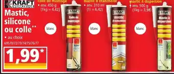 Norma Mastic Silicone Ou Colle offre