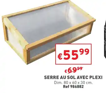Trafic Serre Au Sol Avec Plexi offre