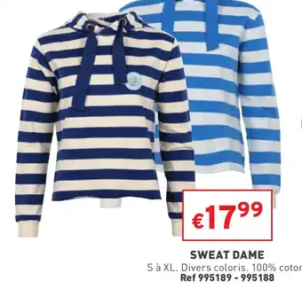 Trafic Sweat Dame offre
