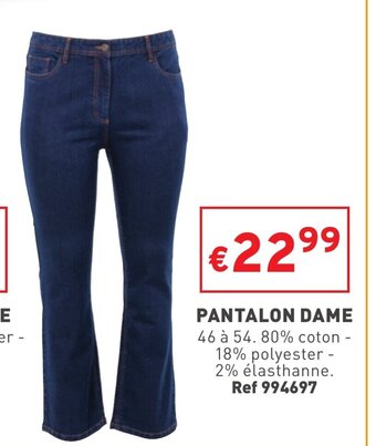 Trafic Pantalon Dame offre