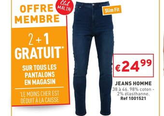 Trafic Jeans Homme offre