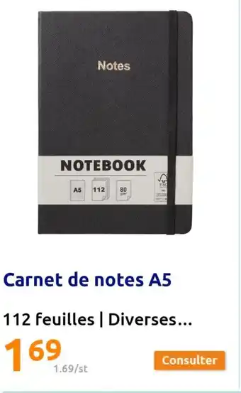 Action Carnet de notes A5 offre