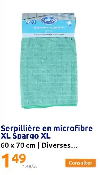Action Serpillière en microfibre XL spargo XL offre