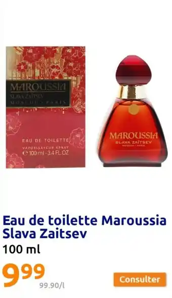 Action Eau de toilette maroussia slava zaitsev offre