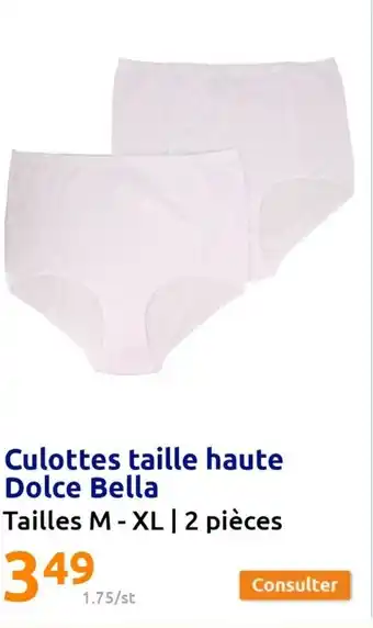 Action Culottes taille haute dolce bella offre