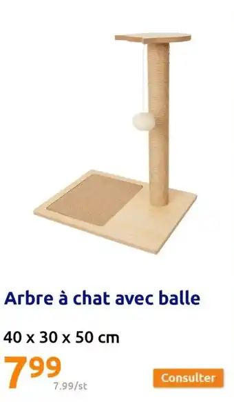Action Arbre à chat avec balle offre