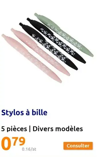 Action Stylos à bille offre