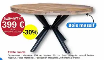 KREABEL Table ronde offre
