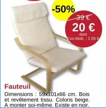 KREABEL Fauteuil offre