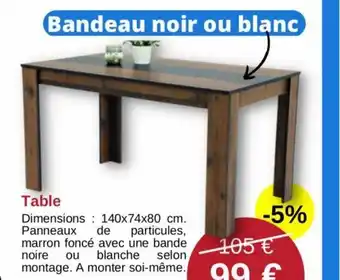KREABEL Table offre