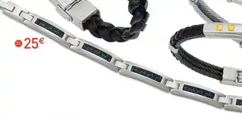 E.Leclerc Bijoux Bracelet en acier et carbone offre