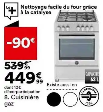 BUT Cuisinière gaz offre