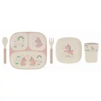 3 suisses La chaise longue - coffret repas rose licorne - promo la chambre design offre