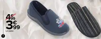 Carrefour Pantoufle garçon ou homme offre
