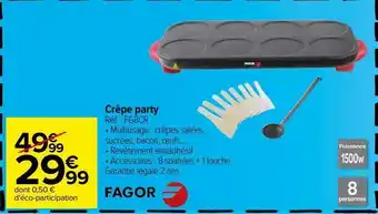 Carrefour Crepe party fg8cr offre