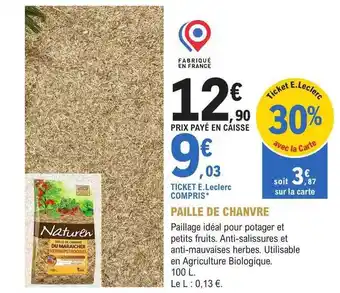 E.Leclerc Jardi Paille de chanvre offre