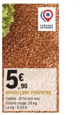E.Leclerc Jardi Gravillons porphyre offre