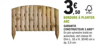 E.Leclerc Jardi Bordure à planter arc offre