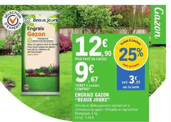 E.Leclerc Jardi Engrais gazon offre