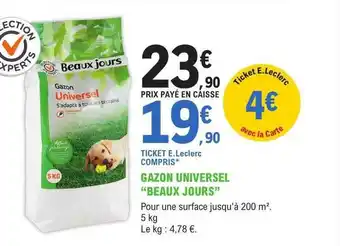 E.Leclerc Jardi Gazon universel offre