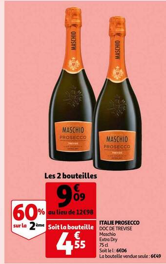 Auchan Italie prosecco offre