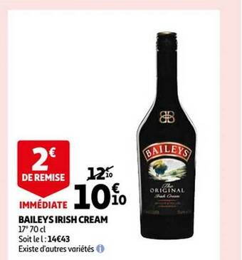 Auchan Baileys irish cream offre